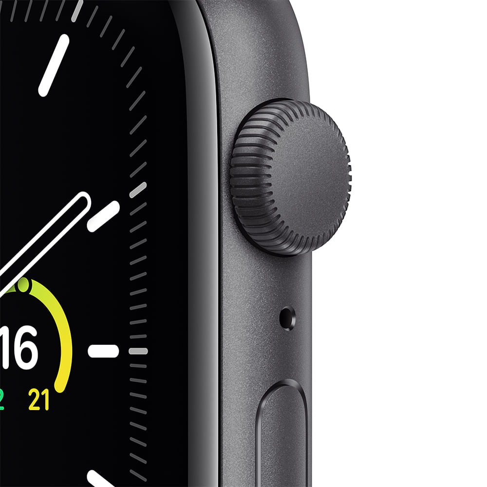 APPLE WATCH SE 44MM GPS - CAIXA CINZA-ESPACIAL E PULSEIRA ESPORTIVA PRETO - Imagem 2