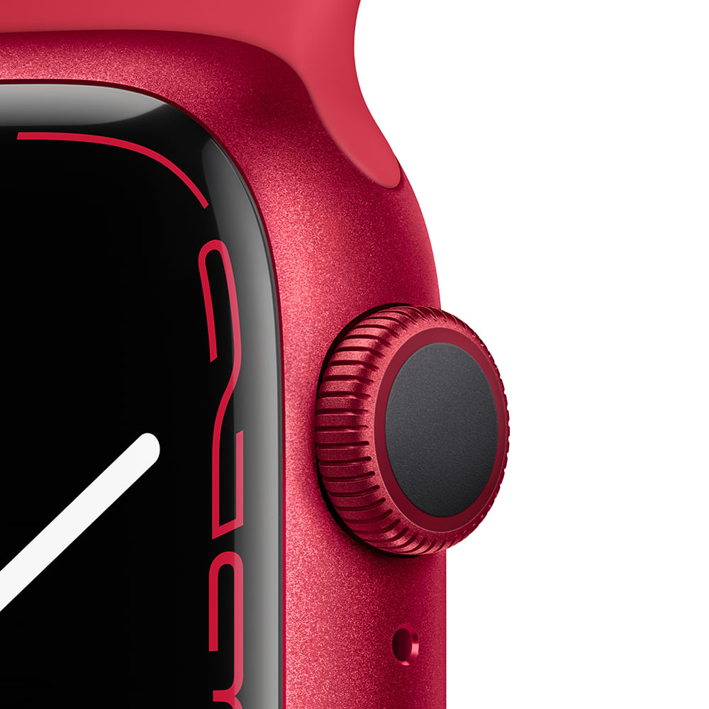 APPLE WATCH SERIES 7 GPS, 41MM CAIXA (PRODUCT)RED DE ALUMINIO PULSEIRA ESPORTIVA (PRODUCT)RED PADR - Imagem 3