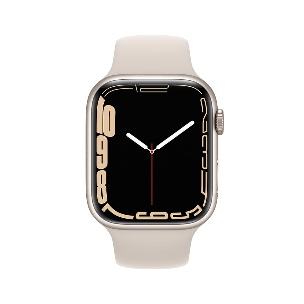 APPLE WATCH SERIES 7 GPS, 45MM CAIXA ESTELAR DE ALUMINIO PULSEIRA ESPORTIVA ESTELAR PADRAO - Imagem 2