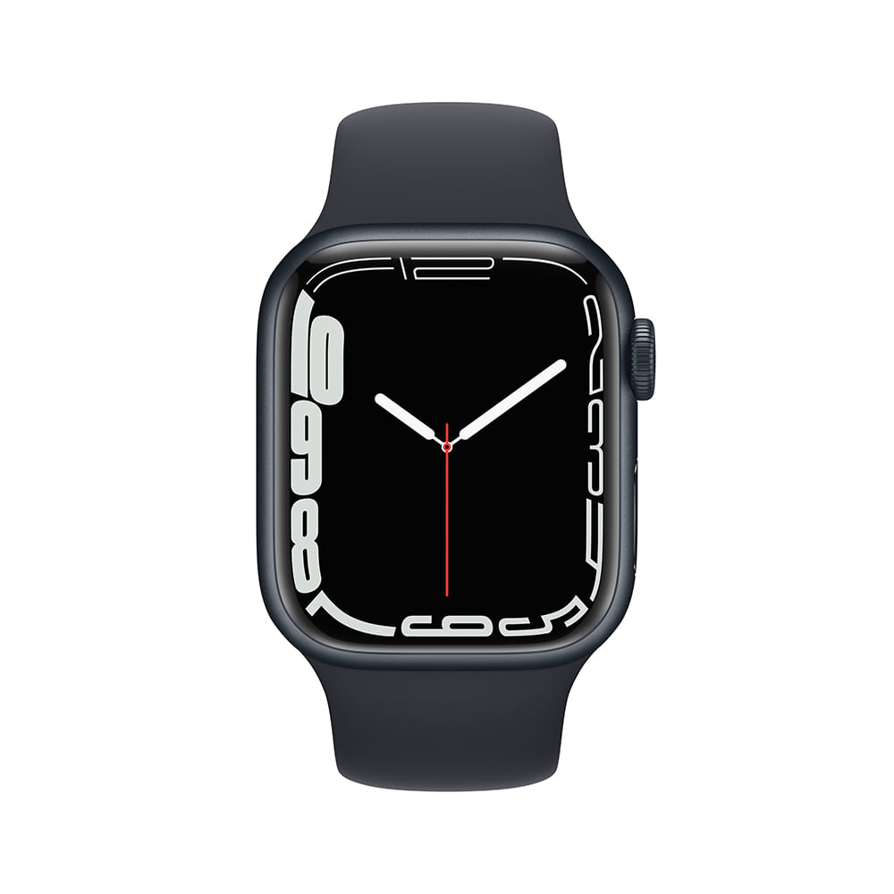 APPLE WATCH SERIES 7 GPS CELLULAR, 41MM CAIXA MEIA-NOITE DE ALUMINIO PULSEIRA ESPORTIVA MEIA-NOITE - Imagem 2
