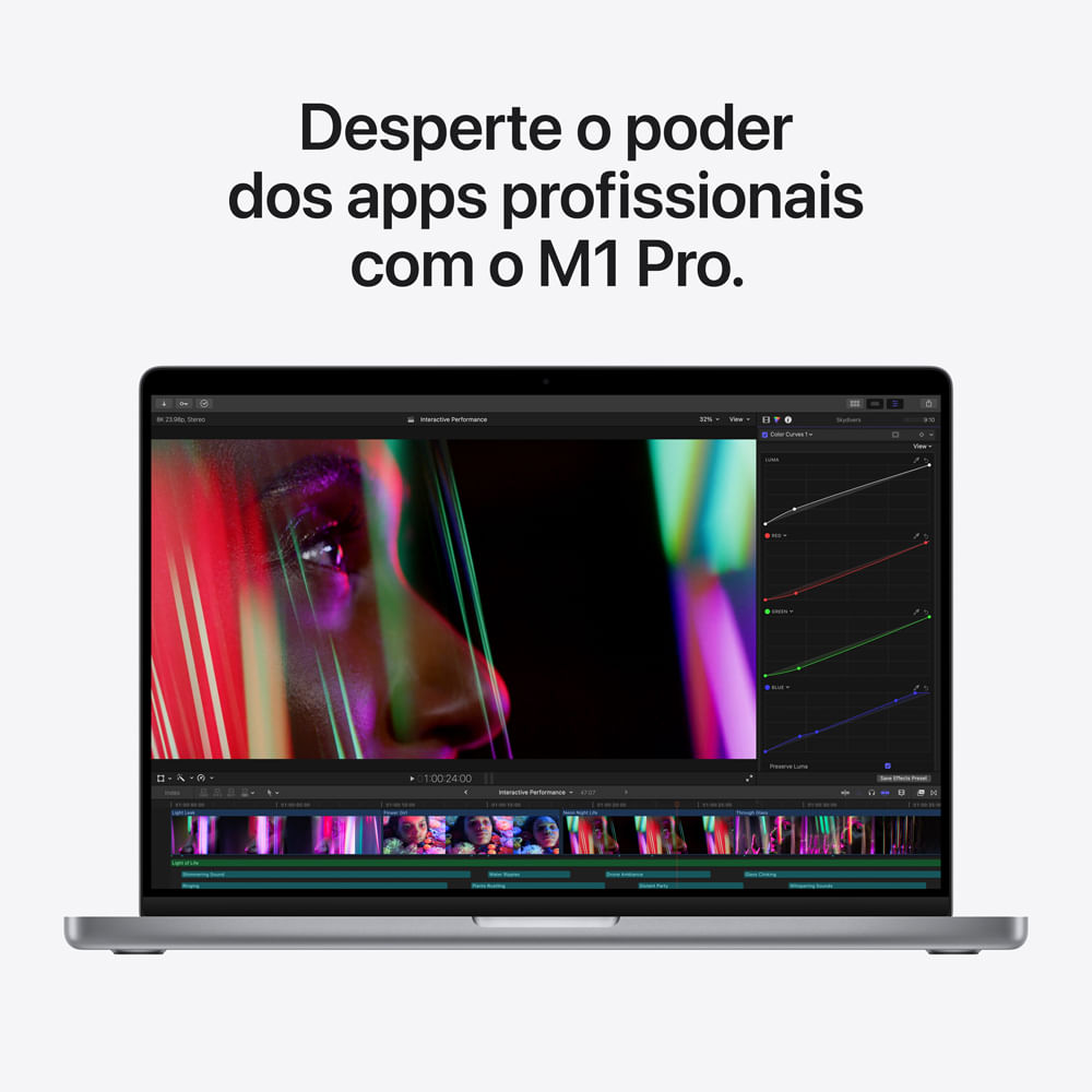 14-INCH MACBOOK PRO M1 PRO - 8C CPU/14C GPU/512G-BRA - SPACE GREY - Imagem 6